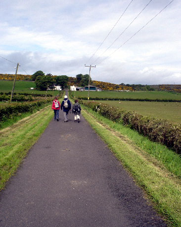 "The next morning Bute is being a bit kinder to us, so happily heading out from Rothesay towards Cartnakelly."