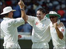Steve Harmison during his amazing spell