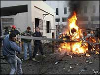 Destruição após explosão no Líbano