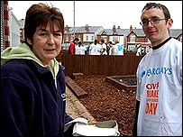 Maggie Smith (left), from BBC WM Action