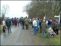 Waiting at the winning post