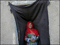 یک زن افغان در ولایت ارزگان