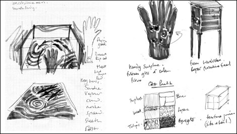 Plans for the sound sculpture