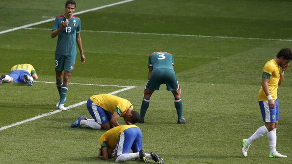 Brazil line-up v Italy