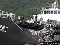 Navio da Coréia do Norte