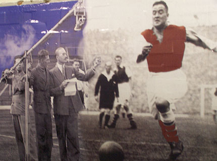 The Arsenal mural depicting the north London footb