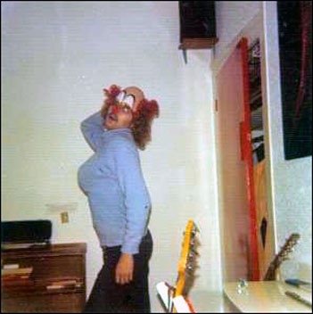 Man dressed as a clown woman 470