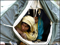 एक भूकंप पीड़ित