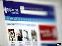 Página do site MySpace