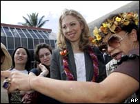 Chelsea Clinton no Havaí