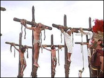 Závěrečná scéna z filmu Život Briana