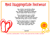 Most Inappropriate Footwear Award