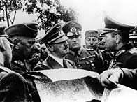Hitler with his generals Keitel and Reichenau in 1939