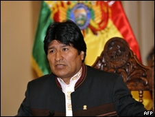 Evo Morales, presidente de Bolivia