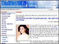 Bài báo trên mạng của Thanh Niên