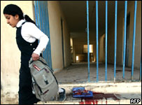 Mortierele au lovit şcoala în timpul pauzei