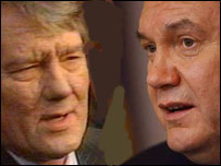 Віктор Ющенко і Віктор Янукович