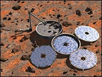 Snímek sondy Beagle-2