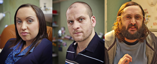 Him & Her (Kerry Howard as Laura, Ricky Champ as Paul and Joe Wilkinson as Dan)