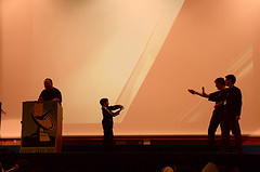 Mobile fighting on stage