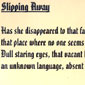 'Slipping Away' a poem by Margaret Harrison