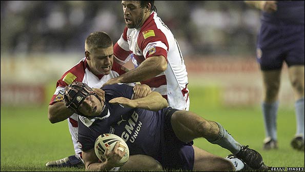 Andrew Henderson in action for Castleford in 2008