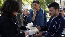 A Greek soup kitchen