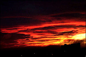 غروب آفتاب در اسلو، عکس از امير ميرزايی