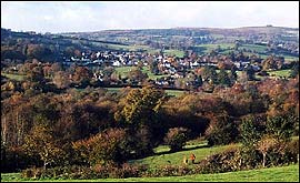 Looking down on Chagford 