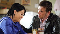 Trouble for Alfie (Shane Richie) and Kat (Jessie Wallace) as her secret is discovered...