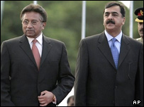 گیلانی و مشرف