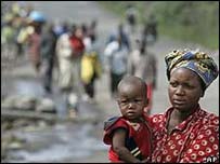 Displaced people in Goma