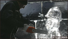 An ice sculptor