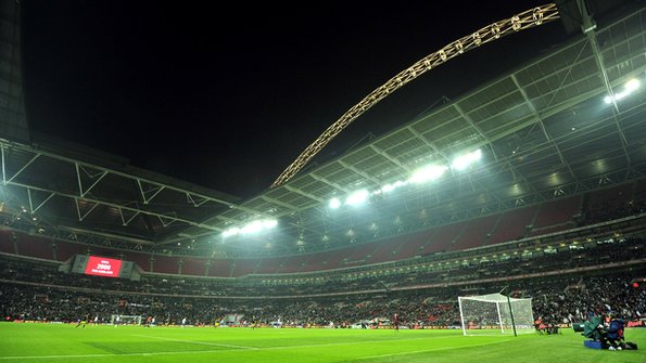 Empty seats at Wembley