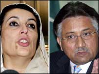 پرویز مشرف اور بے نظیر بھٹو
