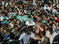 Funeral do militante Fawzi Abu al-Qara