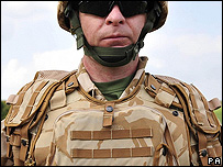 UK army body armour (file pic)