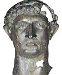 Bronze head from a statue of Hadrian
