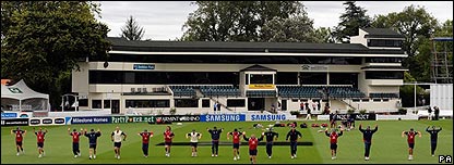 England practice for the last time in Hamilton