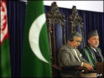 Afganistan Cumhurbaşkanı ve Pakistan Başbakanı