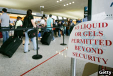 Airport security gate, Getty images