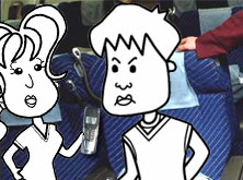 Alice and Tim on a plane