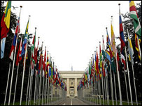 Cenevre'deki DTÖ binası girişi