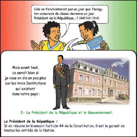 An illustration of the president