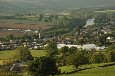 The Hay Festival site. Photo: Finn Beales