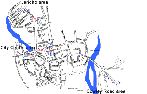 Oxford nightlife map