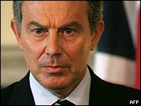 Britský premiér Tony Blair