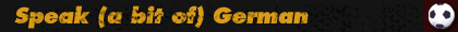 Speak (a bit of) German