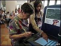 فلوریڈا میں ووٹنگ شروع