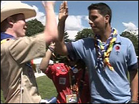 Scouts on Brownsea Island